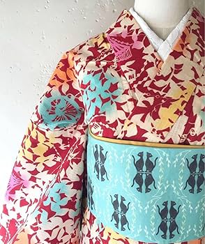 絵型染め関美穂子メリーゴーランド知多木綿浴衣 絵型染め関美穂子メリーゴーランド知多木綿浴衣