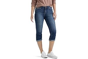 Lee Women's Flex Motion Regular-Fit Stretch Capri Jeans