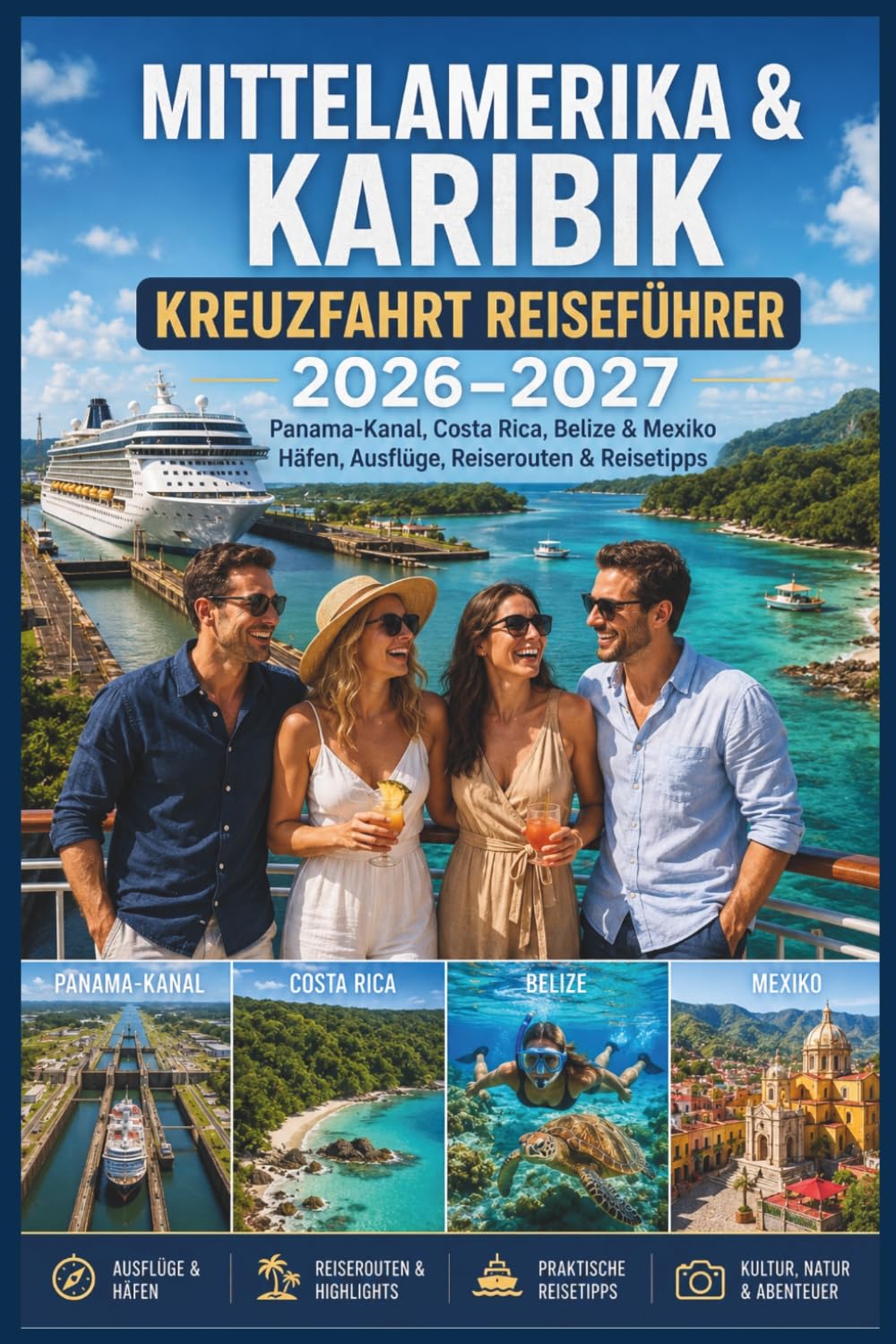 Mittelamerika & Karibik Kreuzfahrt Reiseführer 2026–2027: Panama-Kanal, Costa Rica, Belize & Mexiko Häfen, Ausflüge & Reisetipps