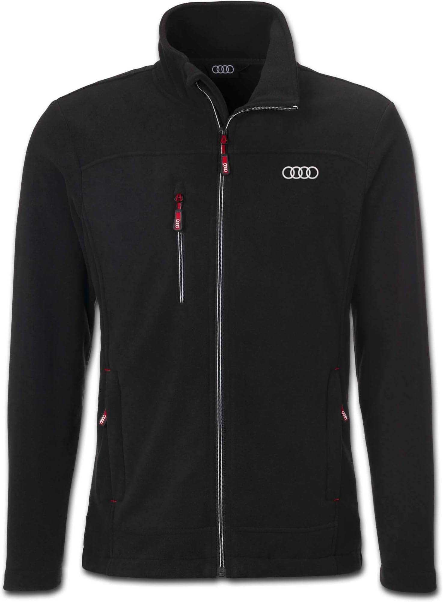 Audi men's fleece jacket, size L, black