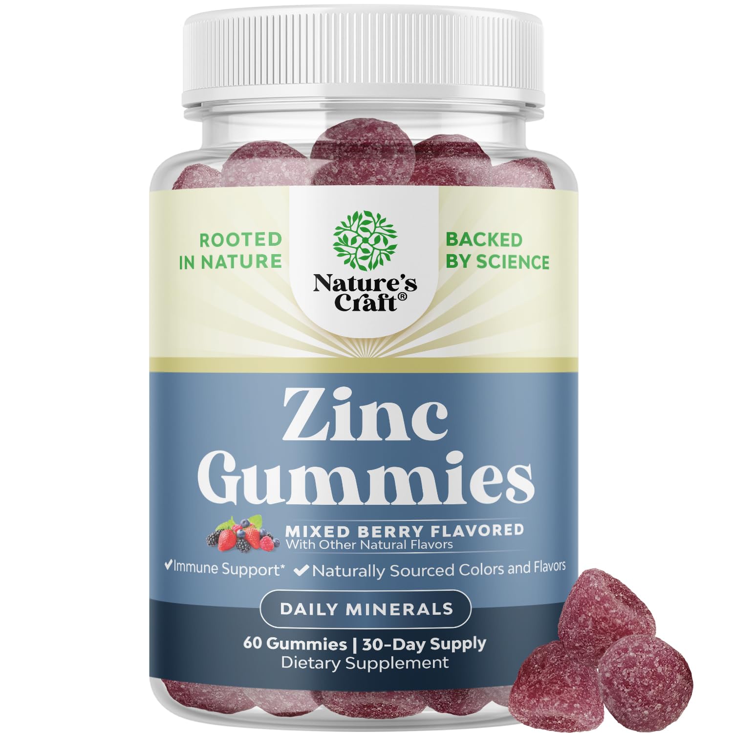 Natures Craft Extra Strength Zinc Gummies