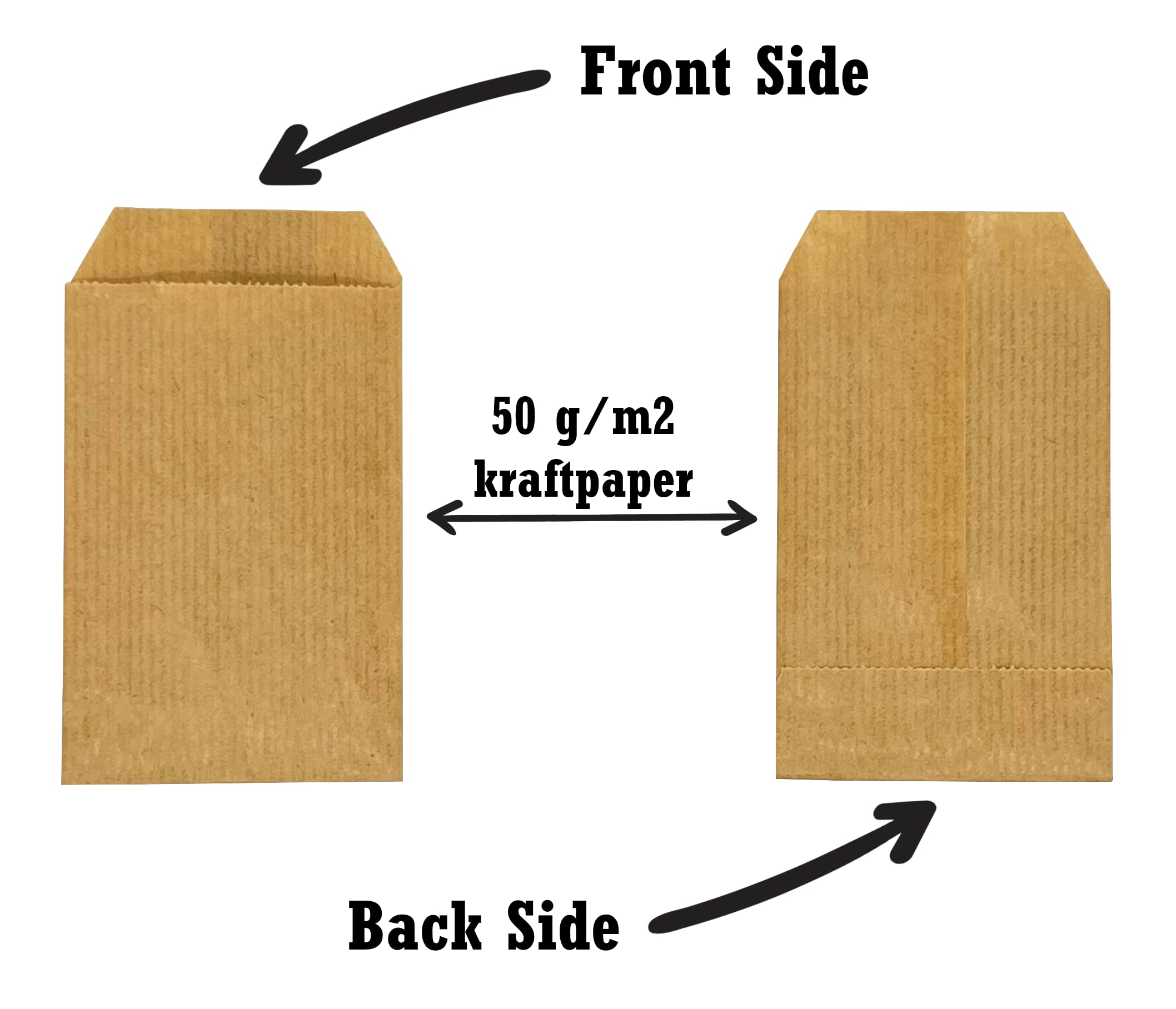 Sacchetti Di Carta Kraft 7x12cm - Confezione Da 100, Marroni, Per Regali, Matrimoni, Natale E Fai Da Te - Foto 9