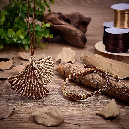 Miniatura 4 de PH PandaHall Cuerda de nailon de 0.079 pulgadas (0.079 in), hilo de seda de 6 colores, hilo de seda chino para collar trenzado, pulsera de amistad,