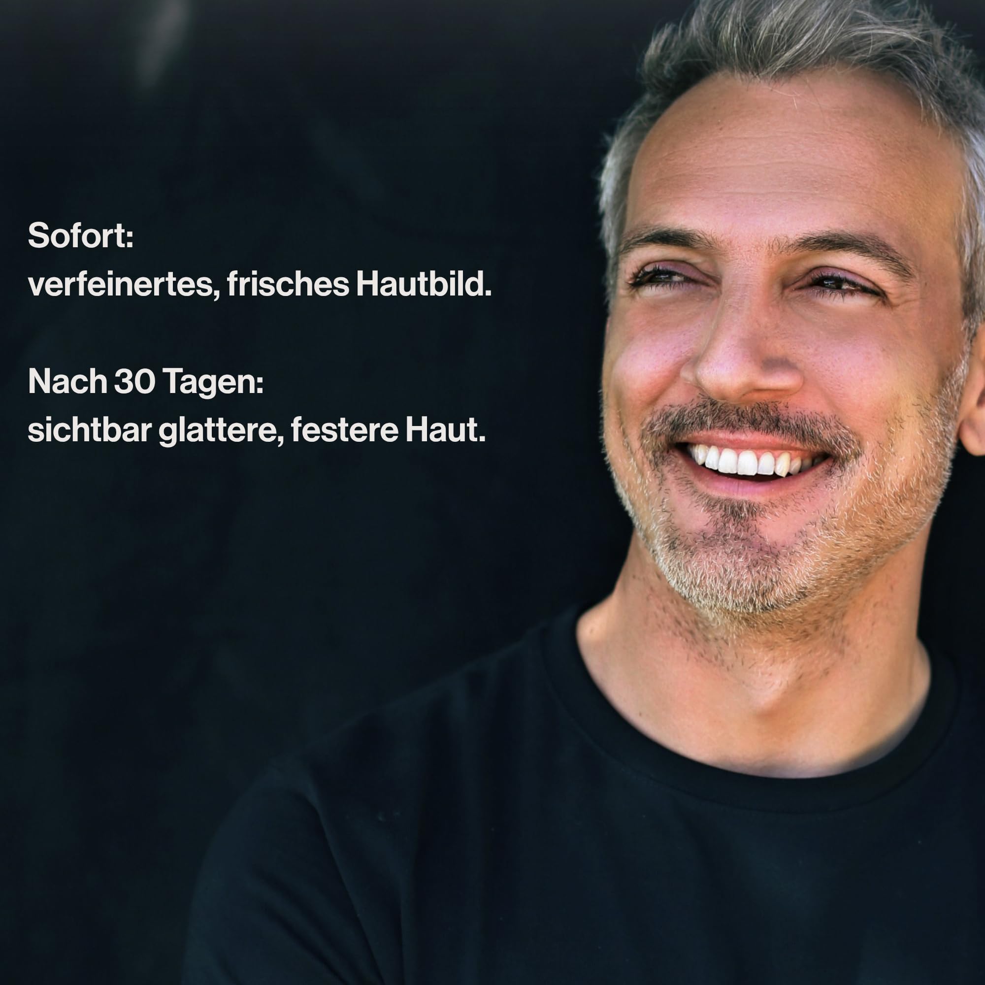 Glacier Revital serum do twarzy dla mężczyzn, 30 ml, retinol, witamina C, kwas hialuronowy, All-in-One Anti-Aging, drobne zmarszczki, pory, naturalnie wegańskie, wyprodukowane w Szwajcarii