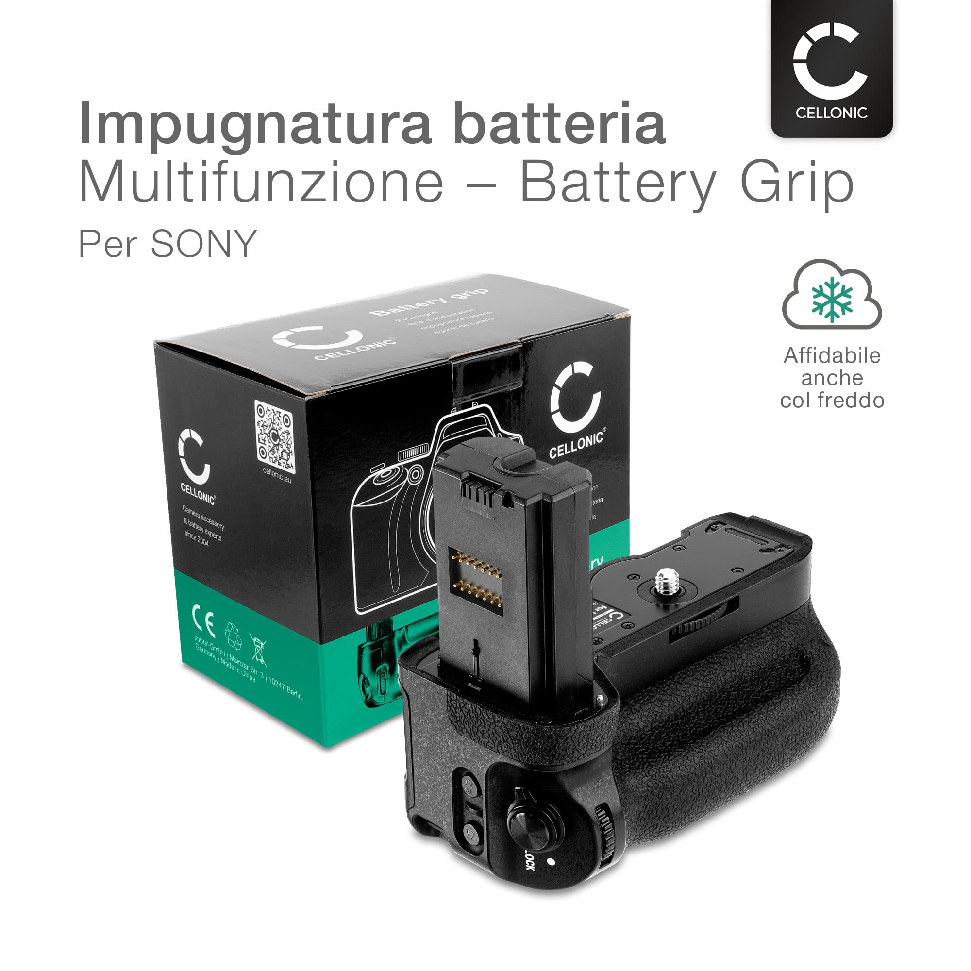 CELLONIC Impugnatura Batteria Compatibile con Sony VG-C3EM