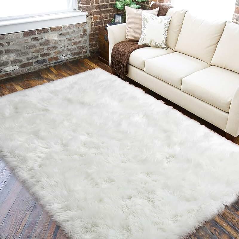 Amazon.co.uk white rugs for living room