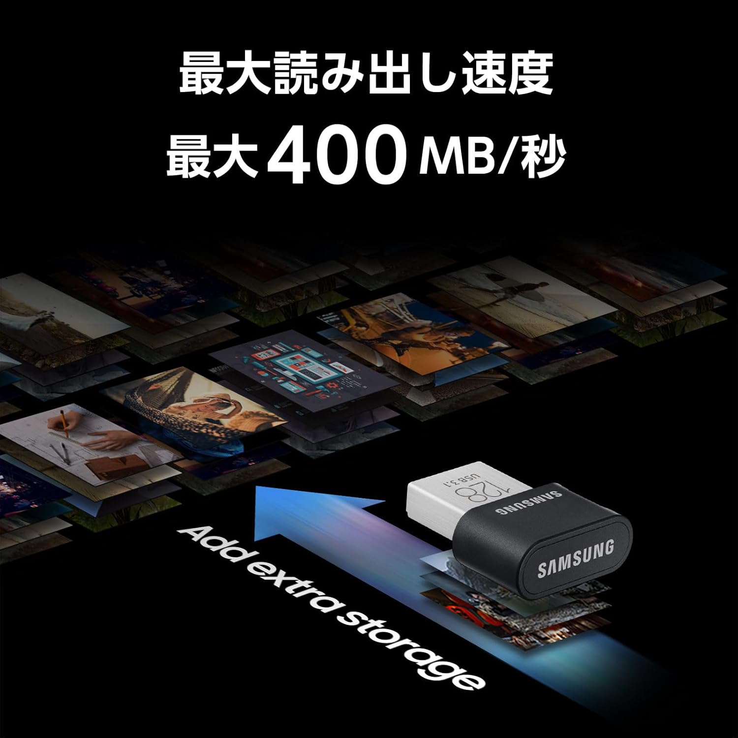 Samsung Fit Plus 128GB 400MB/S USB 3.1 Flash Drive MUF-128AB/EC