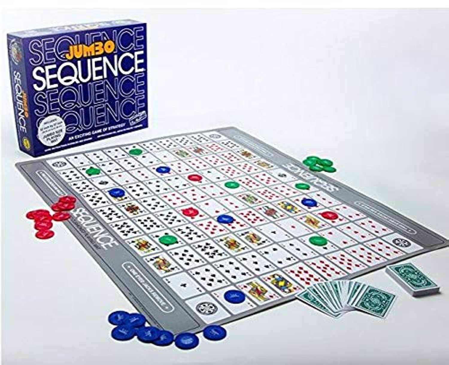 JumboSequence Box Edition Board & Card Games Toys Deluxe Edition Sequence Game With Party Funny Toy - Family Games