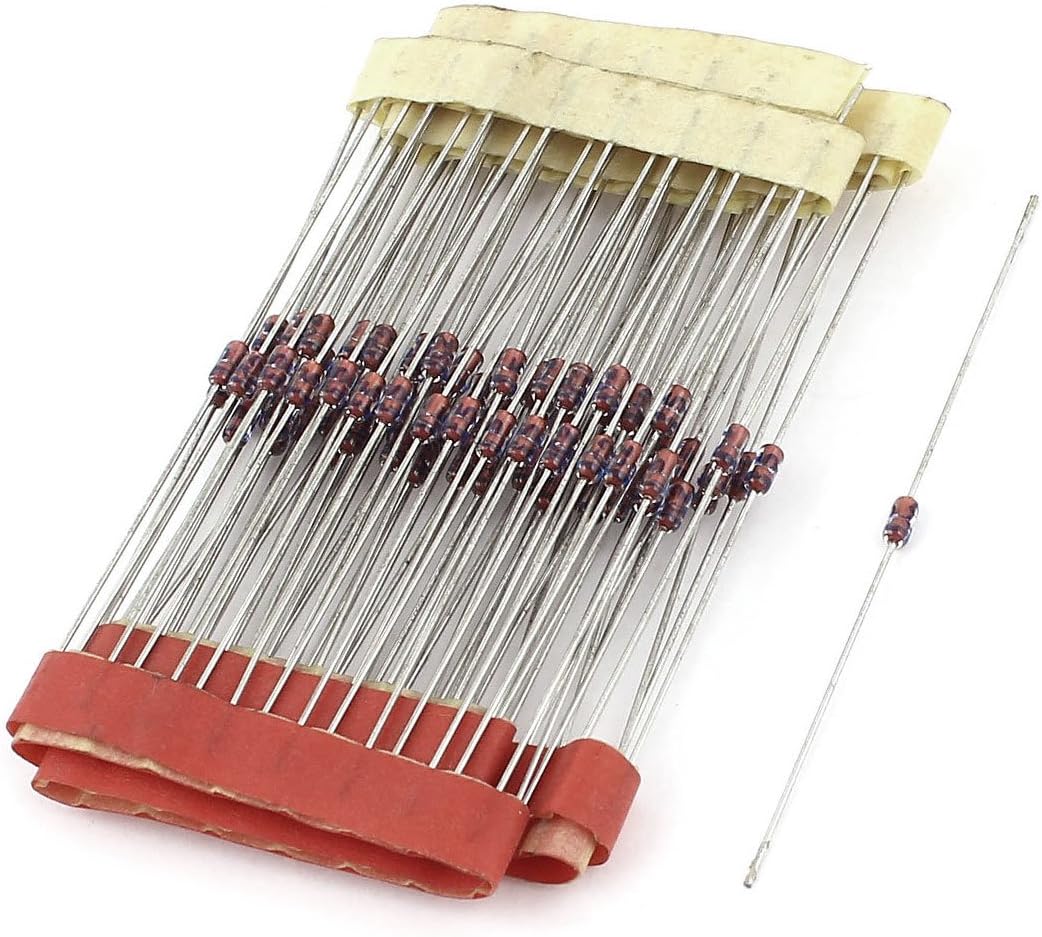 80 Pcs Diodes axia-l Lead Zener Diodes Voltage Regulator HZ5C2 Schottky Diodes 1/2W 5.0V-5.2V
