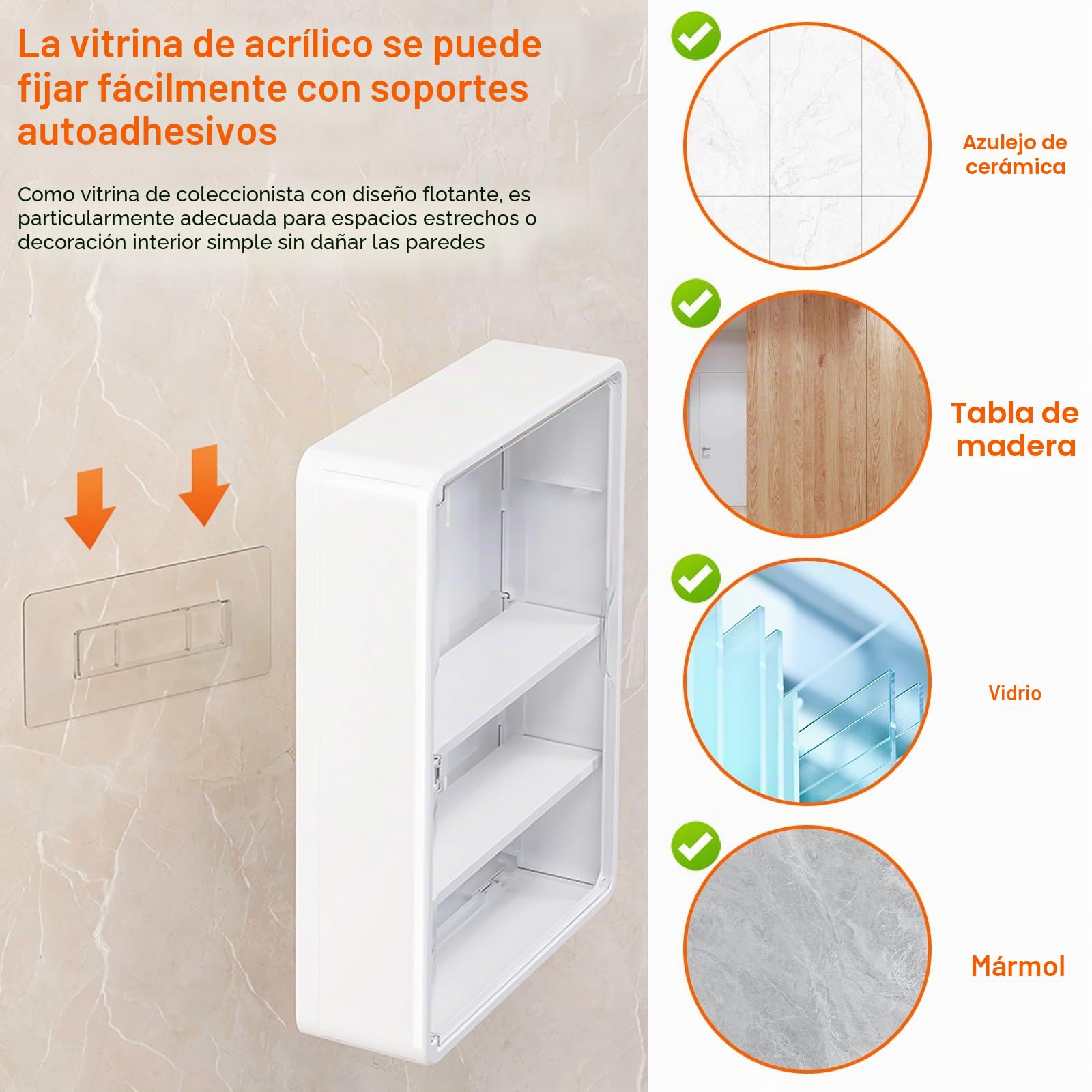 Vitrina de acrílico para colección: caja de exhibición acrílica con puerta magnética - Caja de almacenamiento transparente de 3 capas a prueba de polvo para coleccionables, figuras de acción