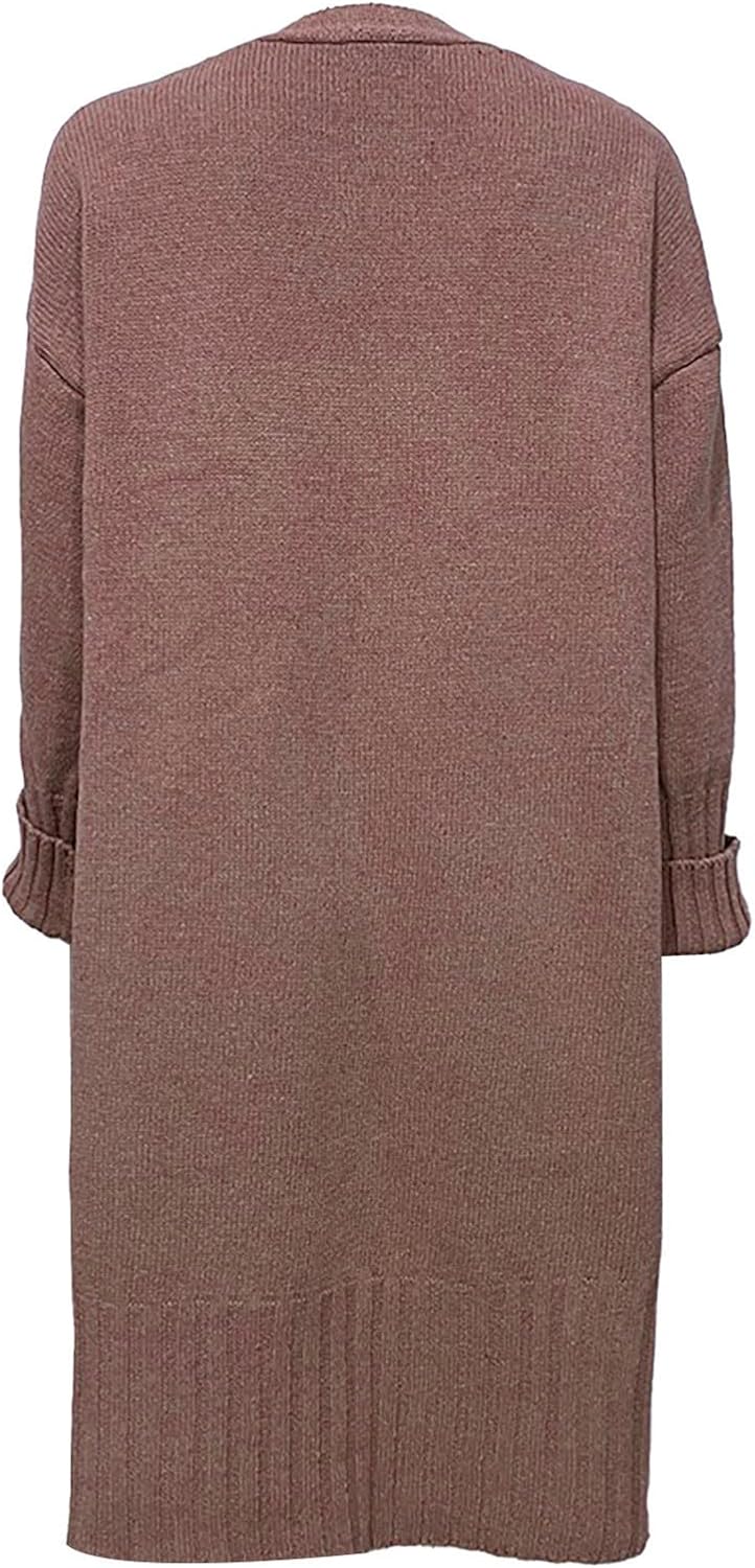 Heevina Cardigan Sweaters for Women Knit Ankle Length Knitted Open Front Long Sleeve Pocket Fall Winter Coat Duster