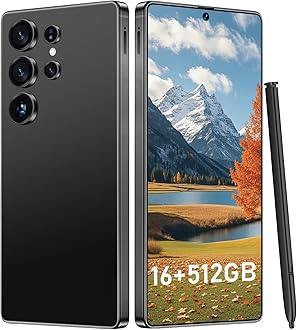 I25 Ultra: Powerhouse 16GB/512GB, 2-Day 7000mAh Battery, Huge 6.99" Android 14 Phone w/Built-in Stylus - Your All-in-One Device The Superior Choice (Black)