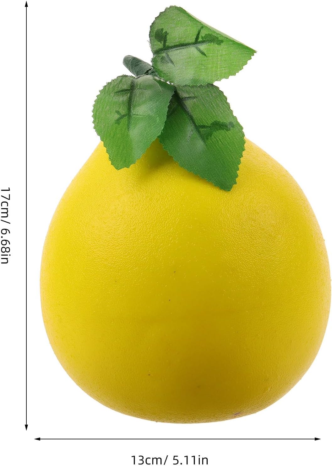 SUPVOX Artificial Grapefruit Model Photo Prop, Small Yellow Foam Fruit Decoration, Simulated Fake Grapefruit Display for Home and Party Decor