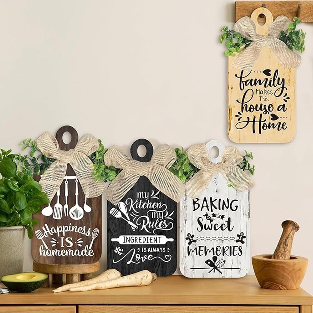 TUXCAXI Cuadros Para Cocina Kitchen Signs Wall Decor Durable Vivid Wooden Pieces To Adorn Kitchen Wall Decorations Easy