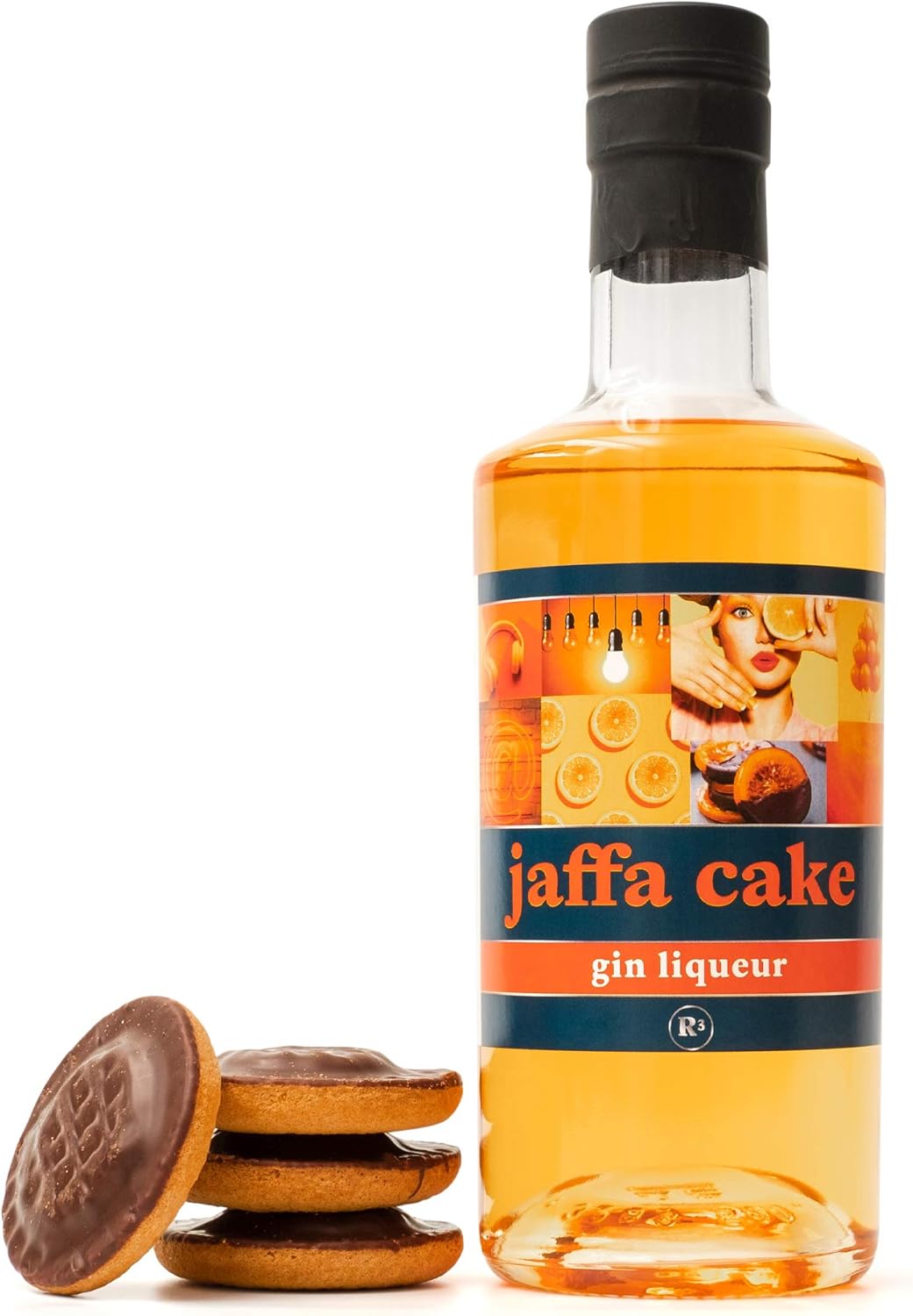 Jaffa Cake Gin by R3, Christmas Orange Gin Liqueur 50cl, Chocolate Jaffa Cakes Flavoured Gin