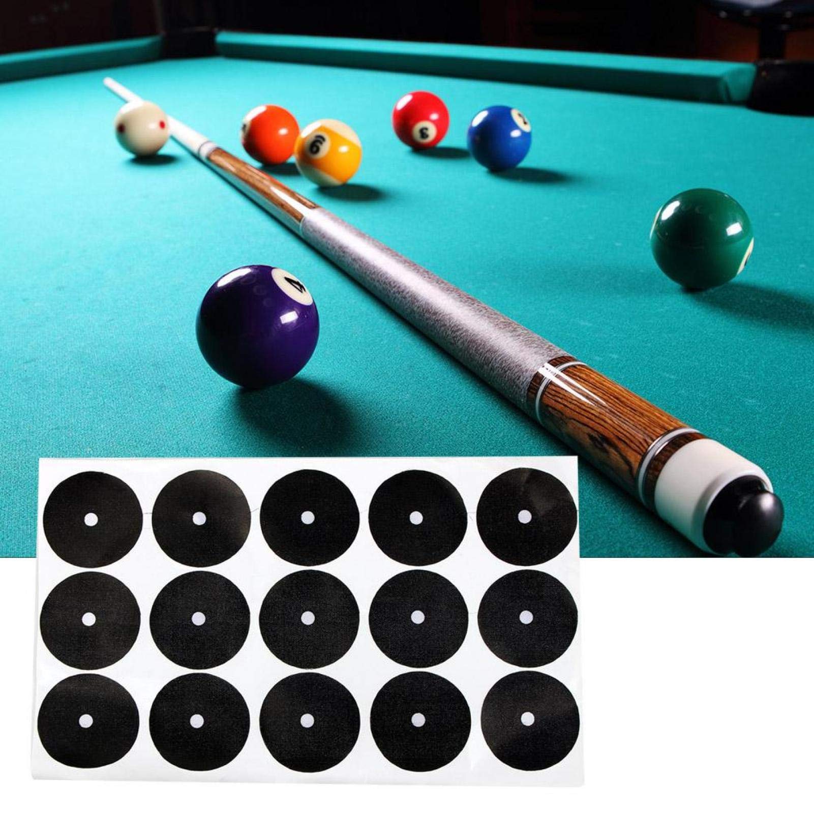 Localisateur de Billard, Autocollant de Point de Bille de Table, marqueur de Table de Billard Autocollant de Point de Bille de Table de Billard Accessoires de localisateur de Boule Blanche