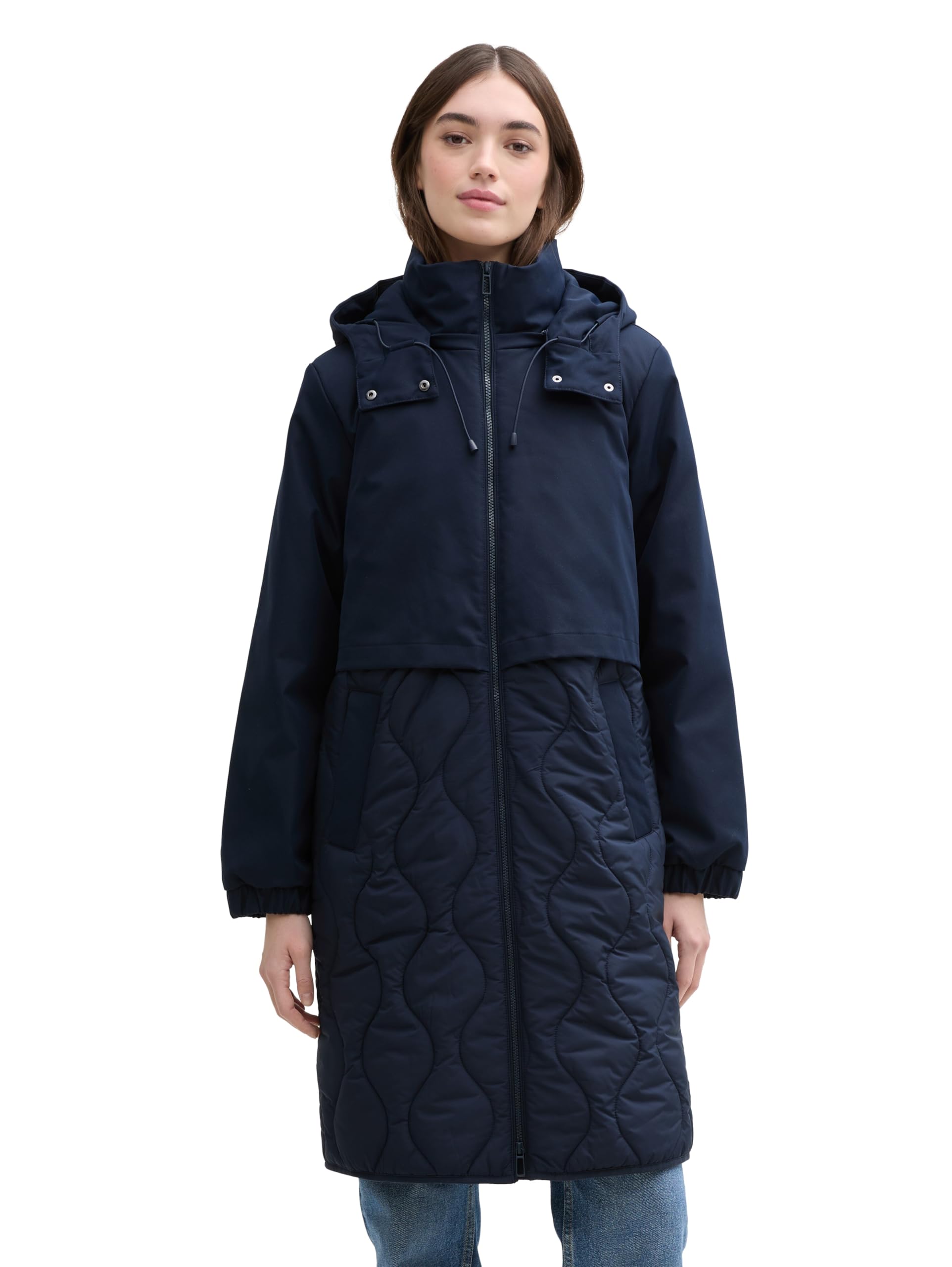 TOM TAILOR Denim Women's 1044456 Jacket, 10668-Sky Captain Blue, XS