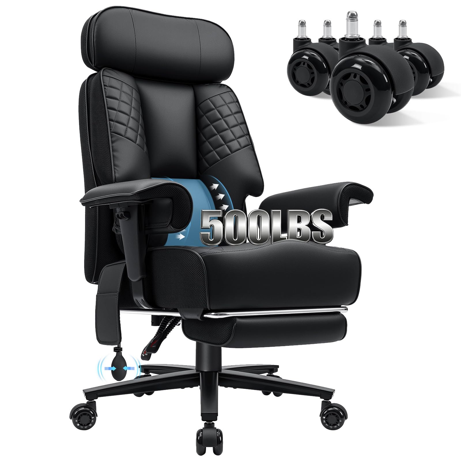 HOFFREE 500lbs Big and Tall Office Chair
