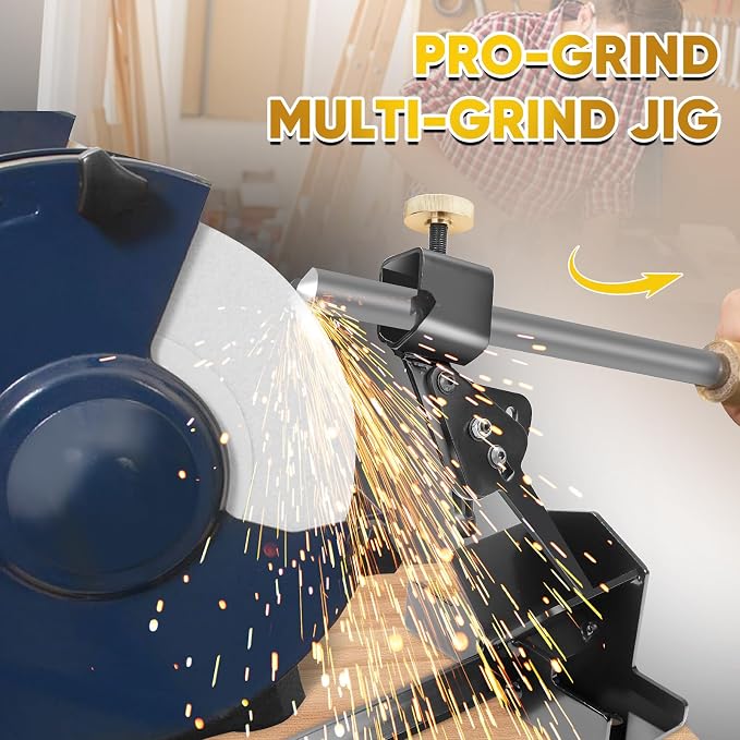 Lathe Tool Sharpening Jig, The Complete Set Includes All Fixture Gauges, Suitable for 6 - inch and 8 - inch Bench Grinders to Sharpen Lathe Turning Tools, Chisels, Skews, Bowl Spindle Gouges miniatura 3