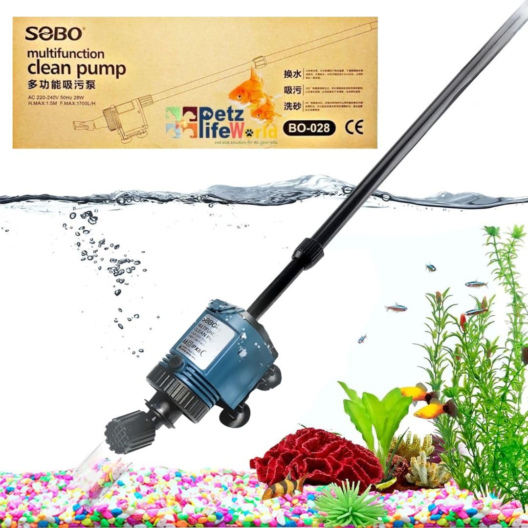 See full amazon price history chart for VAYINATO Sobo Bo-028, 28W Aquarium Suction And Multi Function Cleaning Pump VAYINATO Sobo Bo-028, 28W Aquarium Suction And Multi Function Cleaning Pump (B09MDFVM8F) Amazon Price History, Amazon Price Tracker
