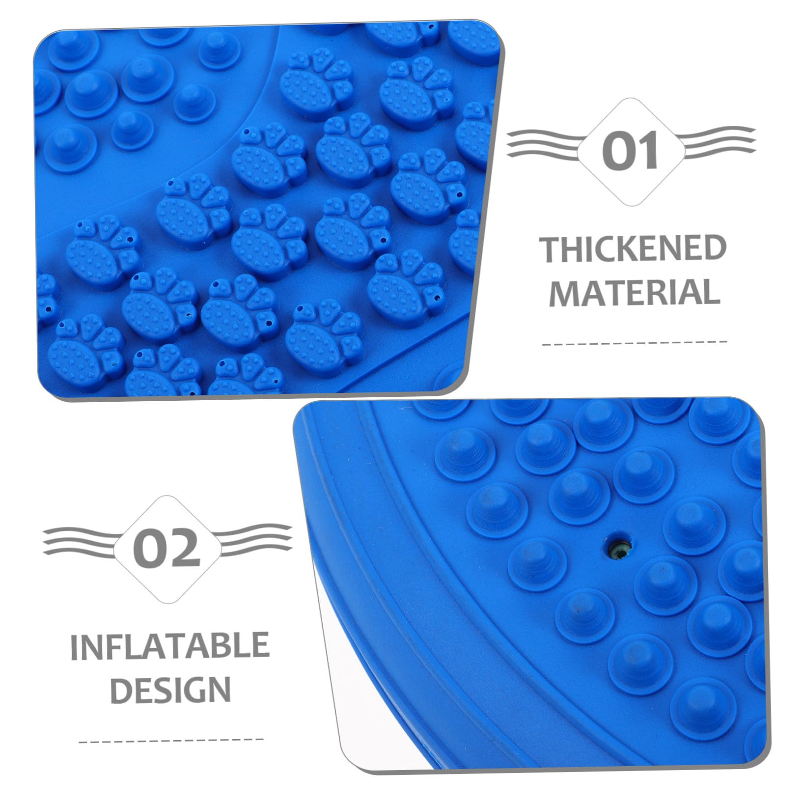 YARNOW Coussin Déquilibre Gonflable Rond avec Pompe Tapis de Yoga Épais Antidérapant pour Massage Plantaire Stabilité et Posture Améliorées Portable pour Gym à et Extérieur