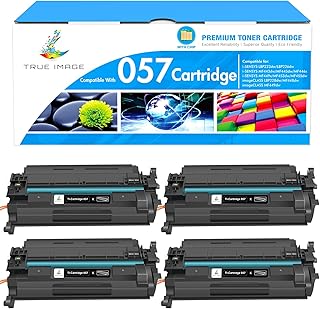 057 Toner Cartridge for Canon 057H MF455dw MF445dw Black High Yield 4 Pack