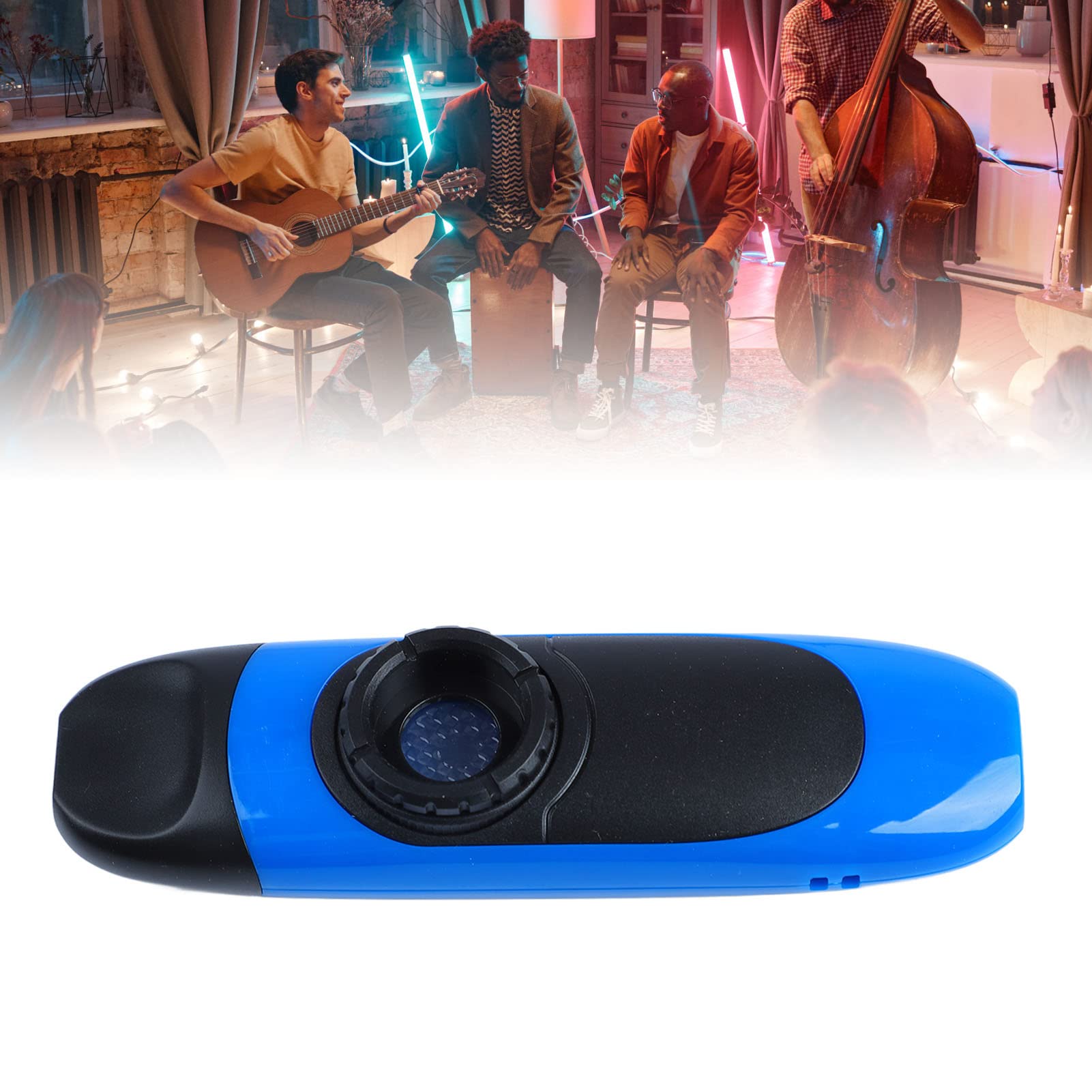 Kazoo Noir En ABS - Instrument à Vent Simple, Pas De Membrane, Son Unique Pour Accompagner Guitare, Ukulélé, Piano… Idéal Cadeau Musique