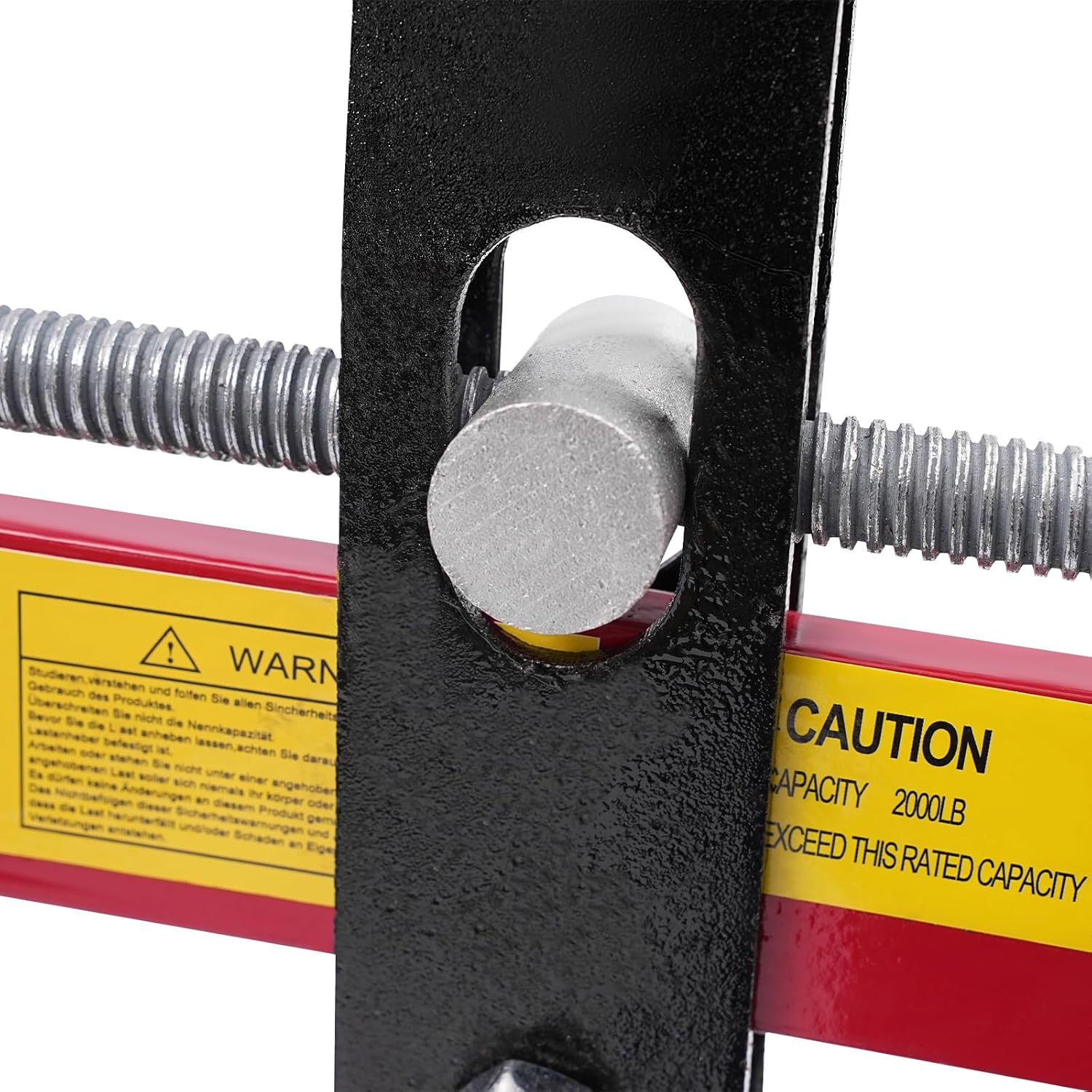 Hydraulic Engine Hoist Accessory, 2000Lbs Engine Load Leveler Heavy Duty Folding Cherry Picker Accessory w/2 Chains&Adjustable Handle for Shop Cranes Cherry Pickers Mechanical Repairers(Accessory)