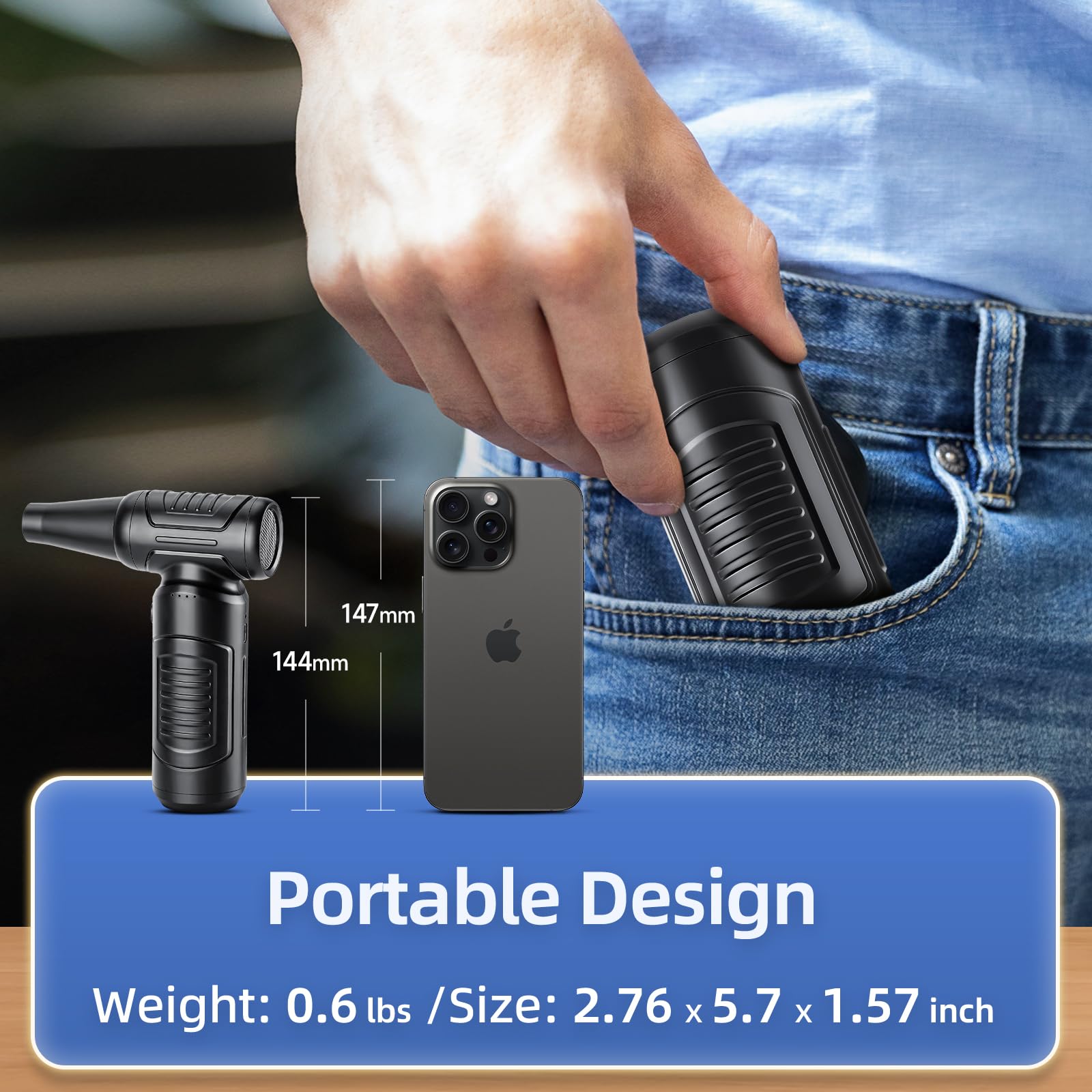 Plumero De Aire Comprimido 180000 Rpm Plus Modelo X8000 Mah Color