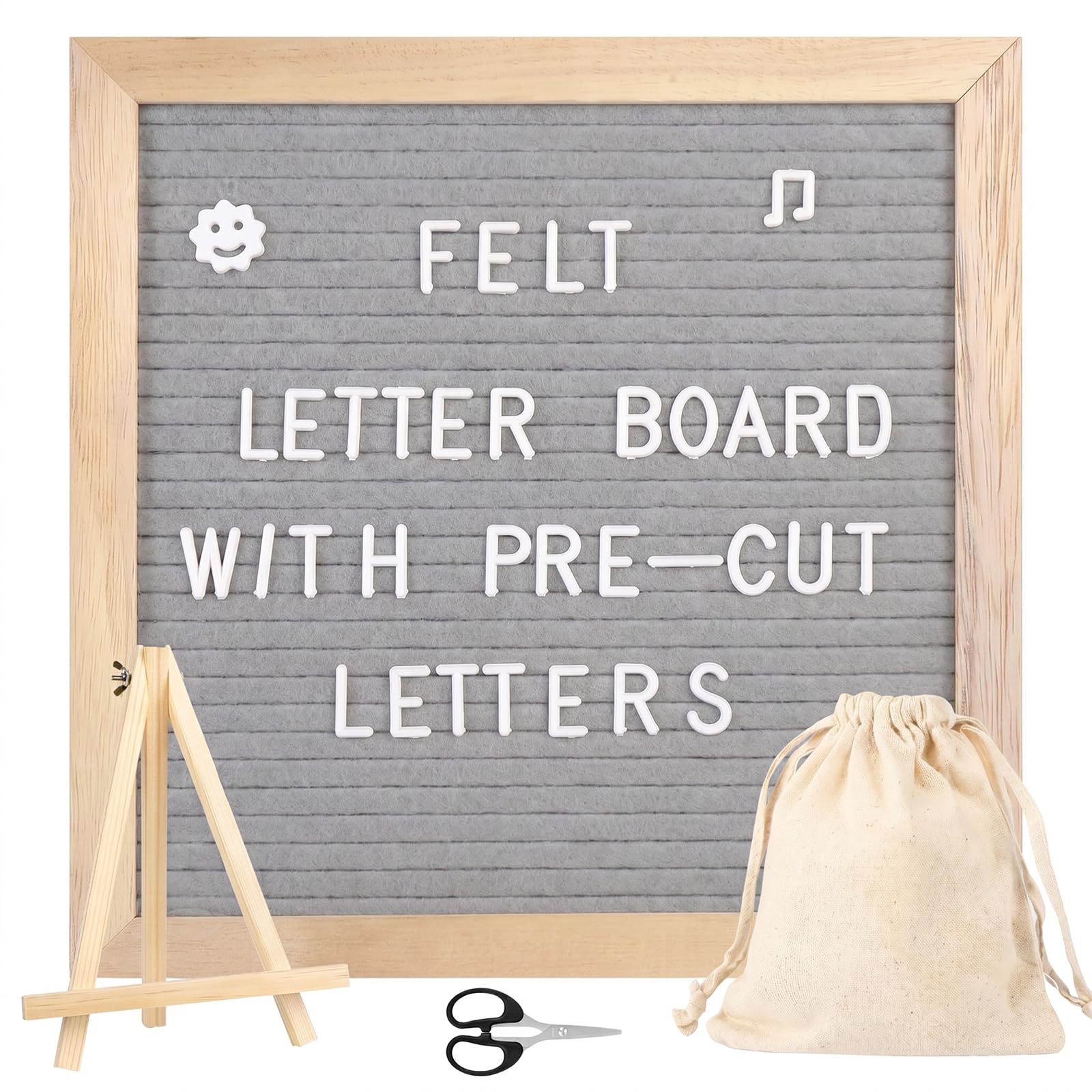 Nymblis Felt Letter Board, Changeable Message Board with Letters& Symbols