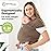 KeaBabies Baby Wrap Carrier - All in 1 Original Baby Carrier Newborn to Toddler Sling, Easy to Wear, Hands Free Bonding, Lightweight, Breathable Infant Wraps (Saddle Brown)