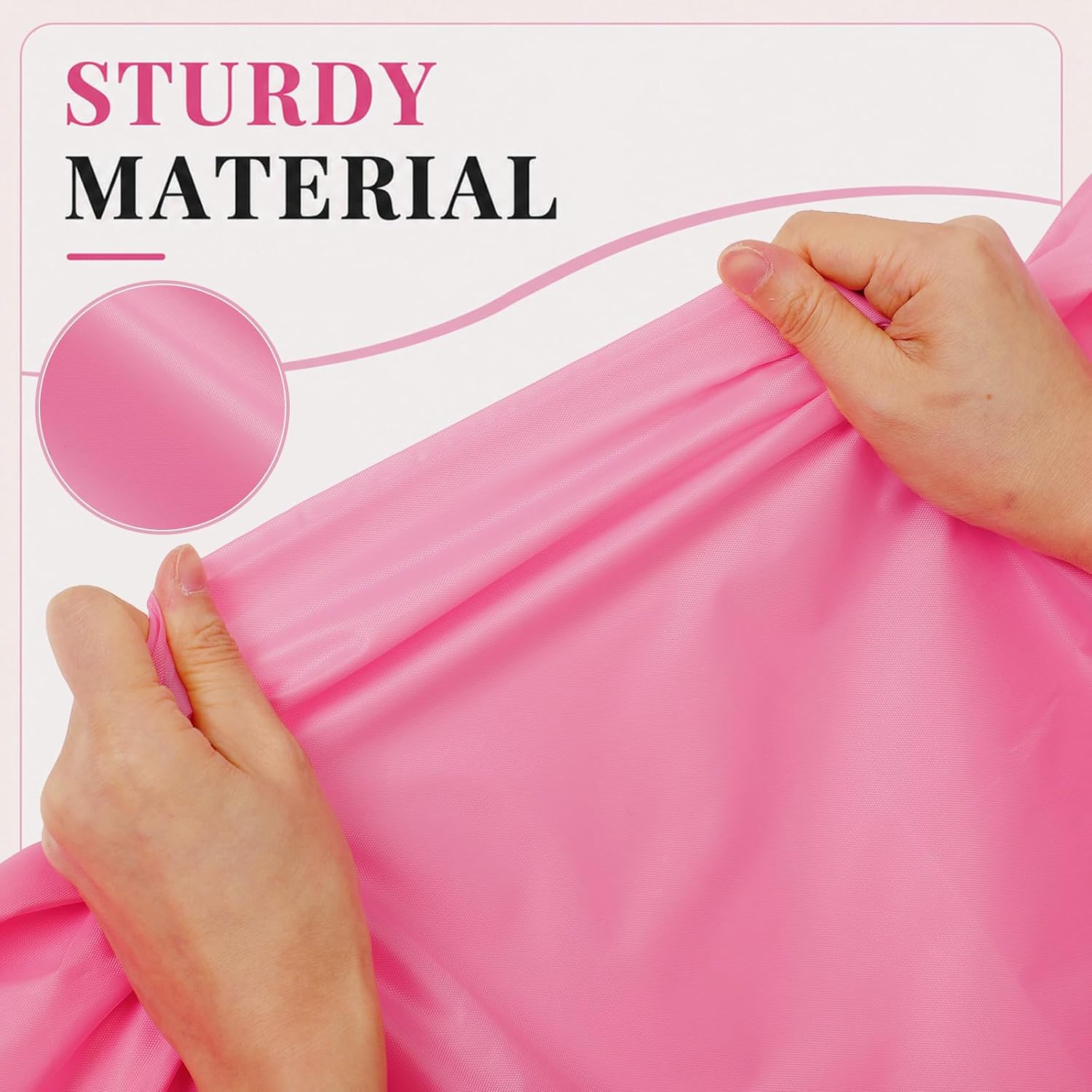 Woanger 12 Pack 28 x 45 Inch Extra Large Laundry Bags Bulk, Pink