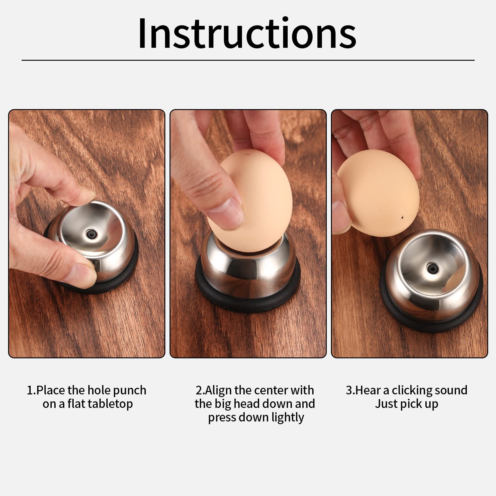 YFaith Eierpikser Edelstahl - Mit 10-Minuten Sanduhr Für Perfekte Eier