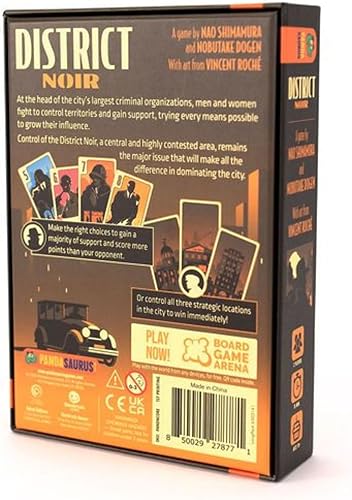Miniatura 2 de Juego de cartas District Noir controla el inframundo criminal en una batalla estratégica, divertido juego familiar para niños y adultos, a partir de