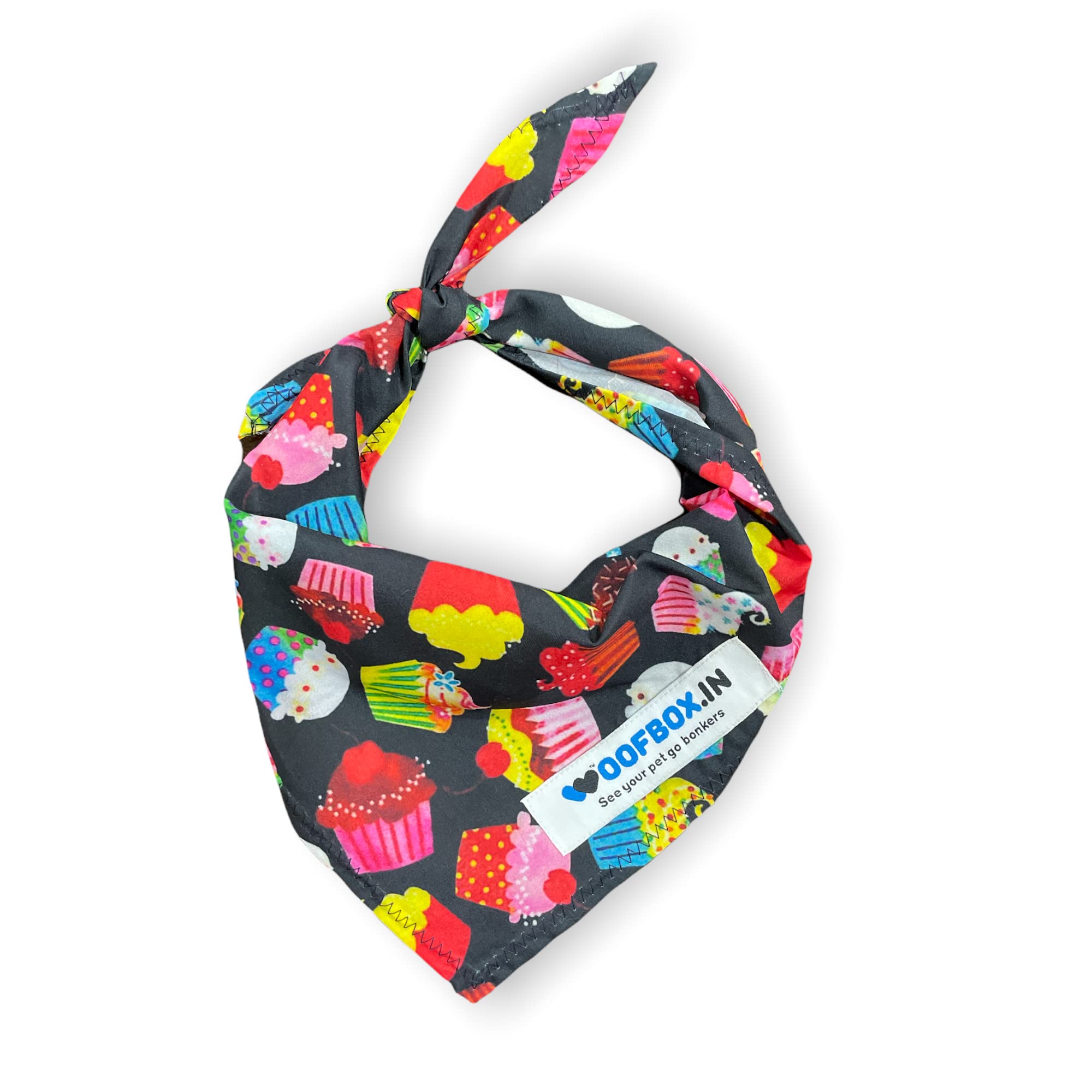 W Brings Birthday Cupcake Dog Bandana/Scarf | This Stunning Gorgeous Design Dog Birthday Bandana is Perfect Styling Accessory for Dogs That are Large, Medium or Small. One Size Fits All. (B09V84914H) Amazon Price History, Amazon Price Tracker