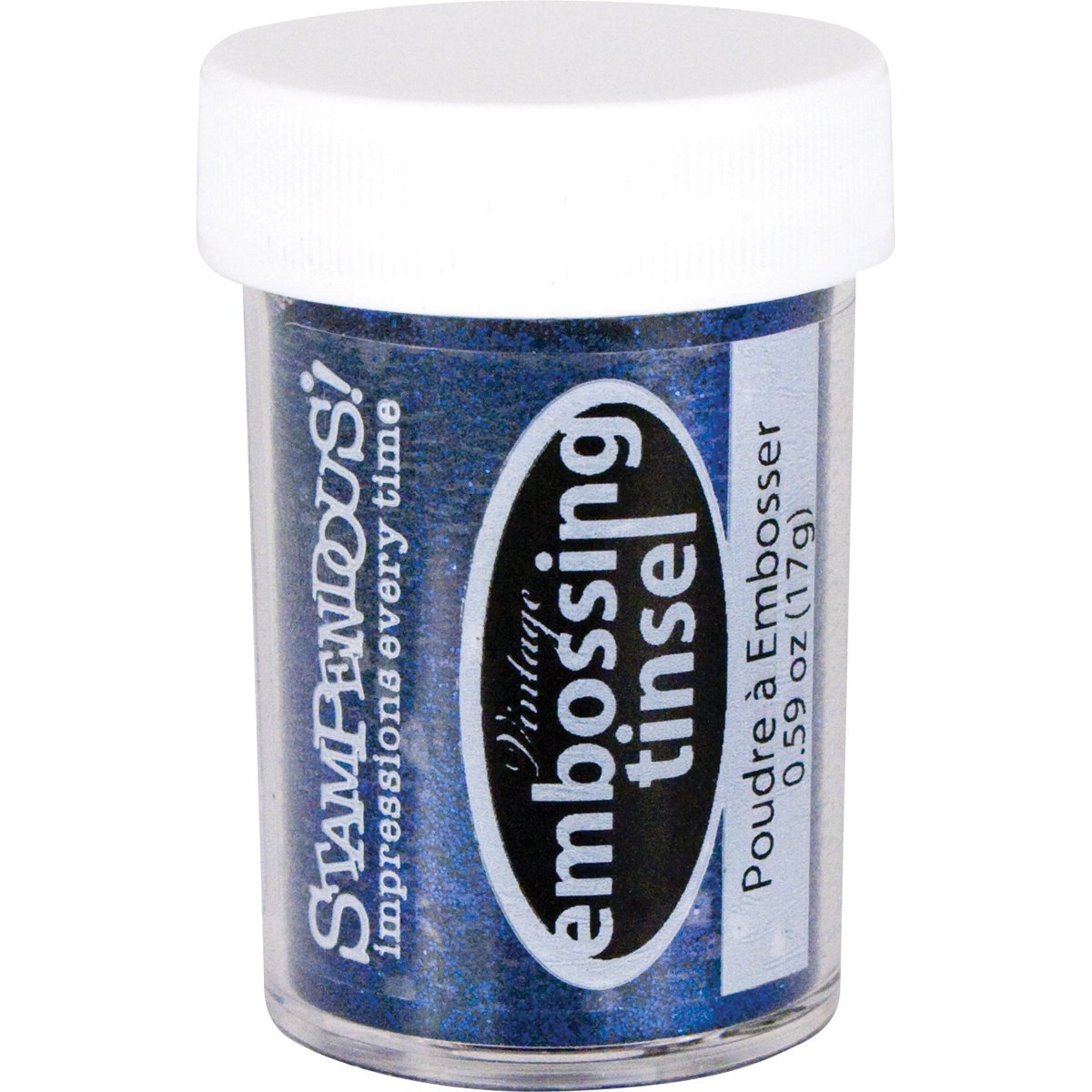 Stampendous Vintage Tinsel Embossing Powder-Royal Blue