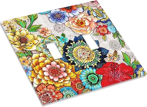 Miniatura 183 de Placa de pared dúplex de receptáculo de dispositivo de 1 gang de madera envejecida blanca gris con veta de tablón, cubierta de enchufe eléctrico de