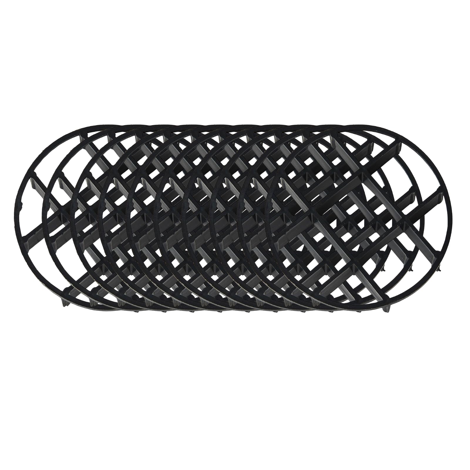 NNXHWY Round Flower Pot Grids,Plastic Flower Pot Hole Mesh Pad,Flower Pot Pads Flowerpot Gasket,Round Bonsai Pot Bottom Grid Mat Mesh for Gardens Drainage,Plant Pots Protect Soil Loss(25cm,10pcs)