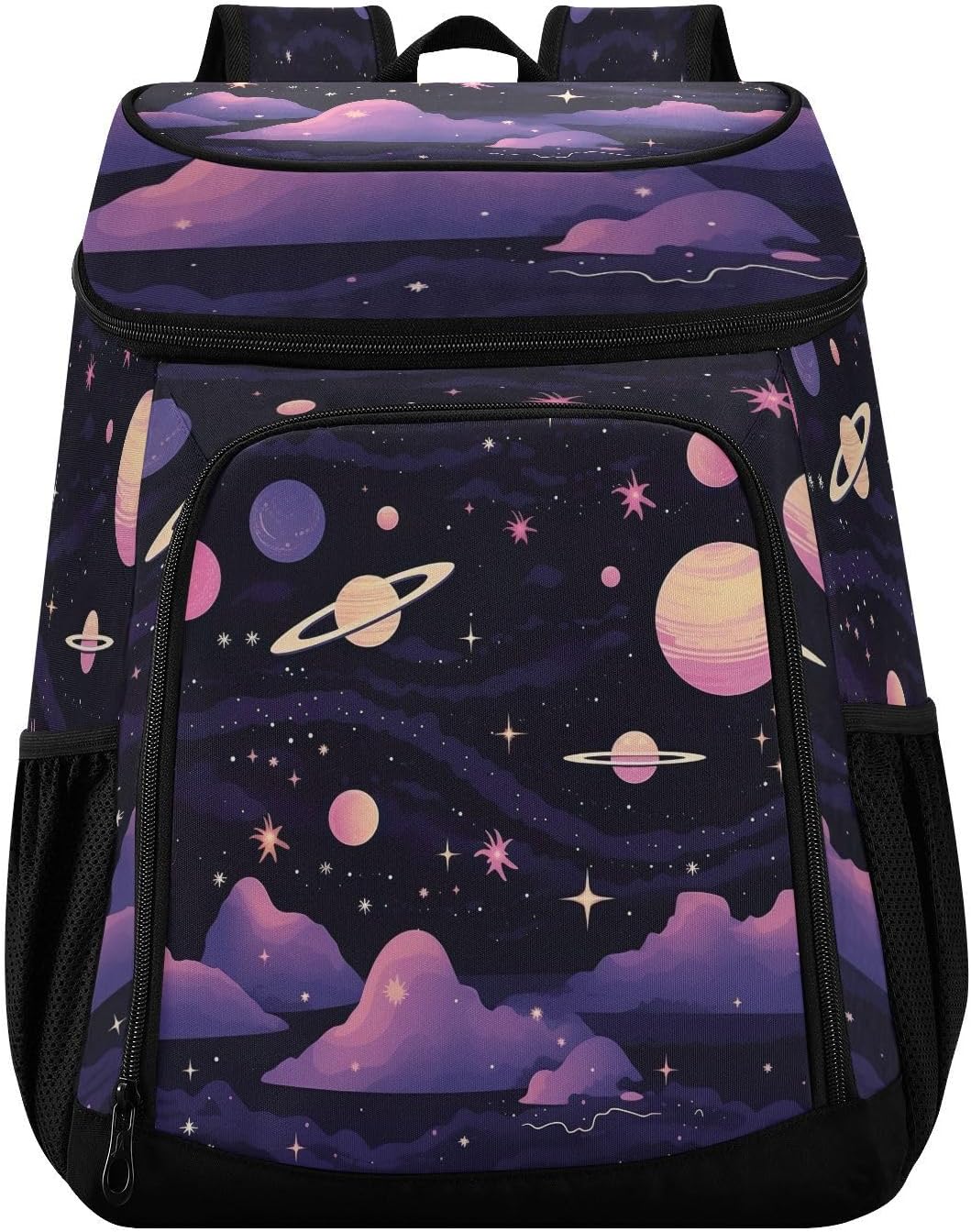 Astronomy Illustration Design (3) Cooler Backpack 36 Cans Leakproof Waterproof Backpack Cooler Bag Beach Accessories Travel Camping Fishing Backpack for Women Men