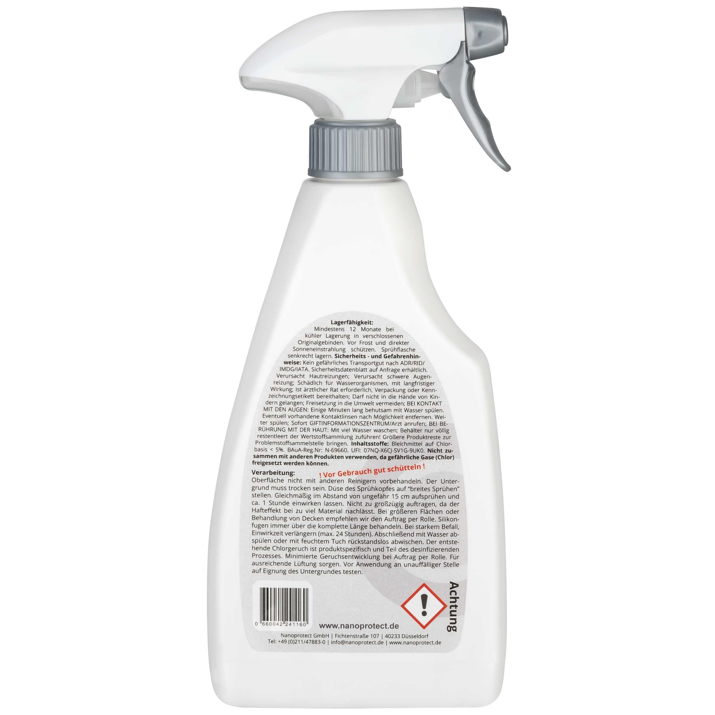 Nanoprotect Schimmelentferner | 3er Set | Extrastark durch Aktiv-Chlor | Professionelles Schimmelspray mit Hafteffekt | Anti Schimmel | Bad, Wand, Fugenreiniger