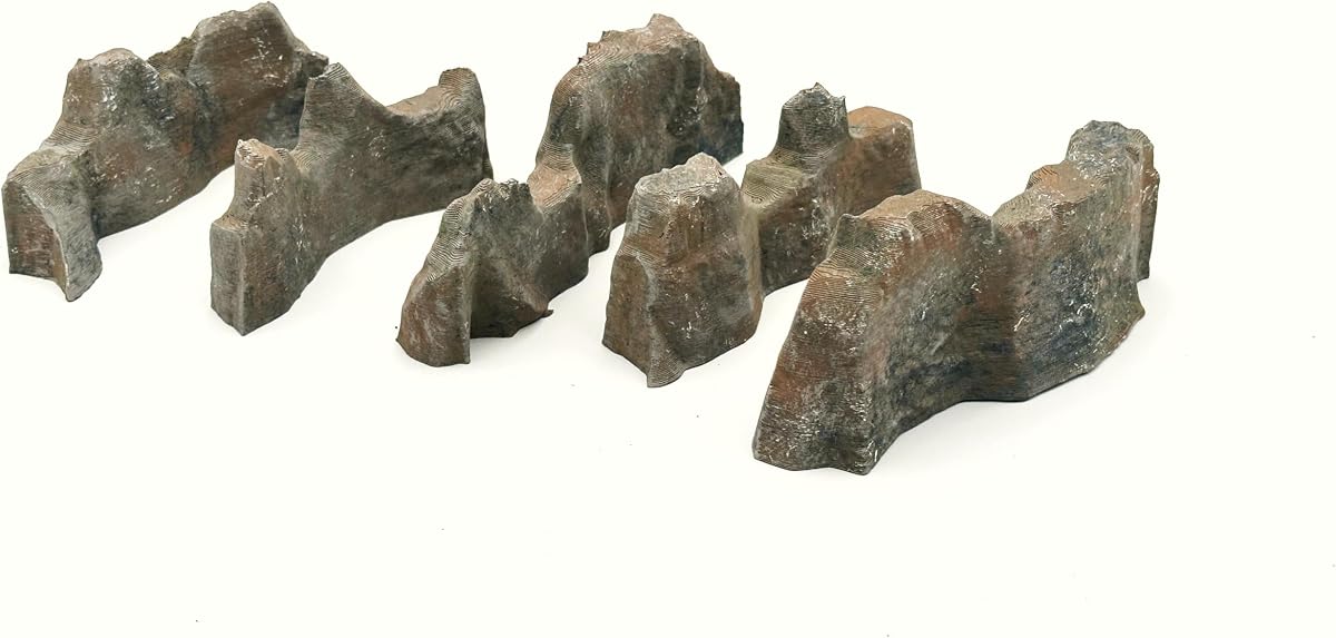 Barreras naturales - Terreno de juego de guerra de mesa en miniatura (pintado) (Desierto)