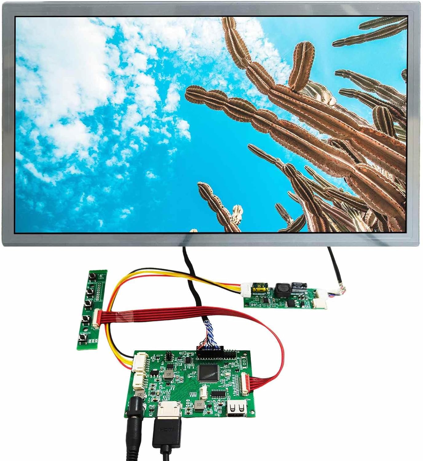 VSDISPLAY 14.1 Inch AA141TC01 1280x800 LCD Screen and H/D USB Controller Board, 20-Pin LVDS TN Monitor Kit with USB Playback