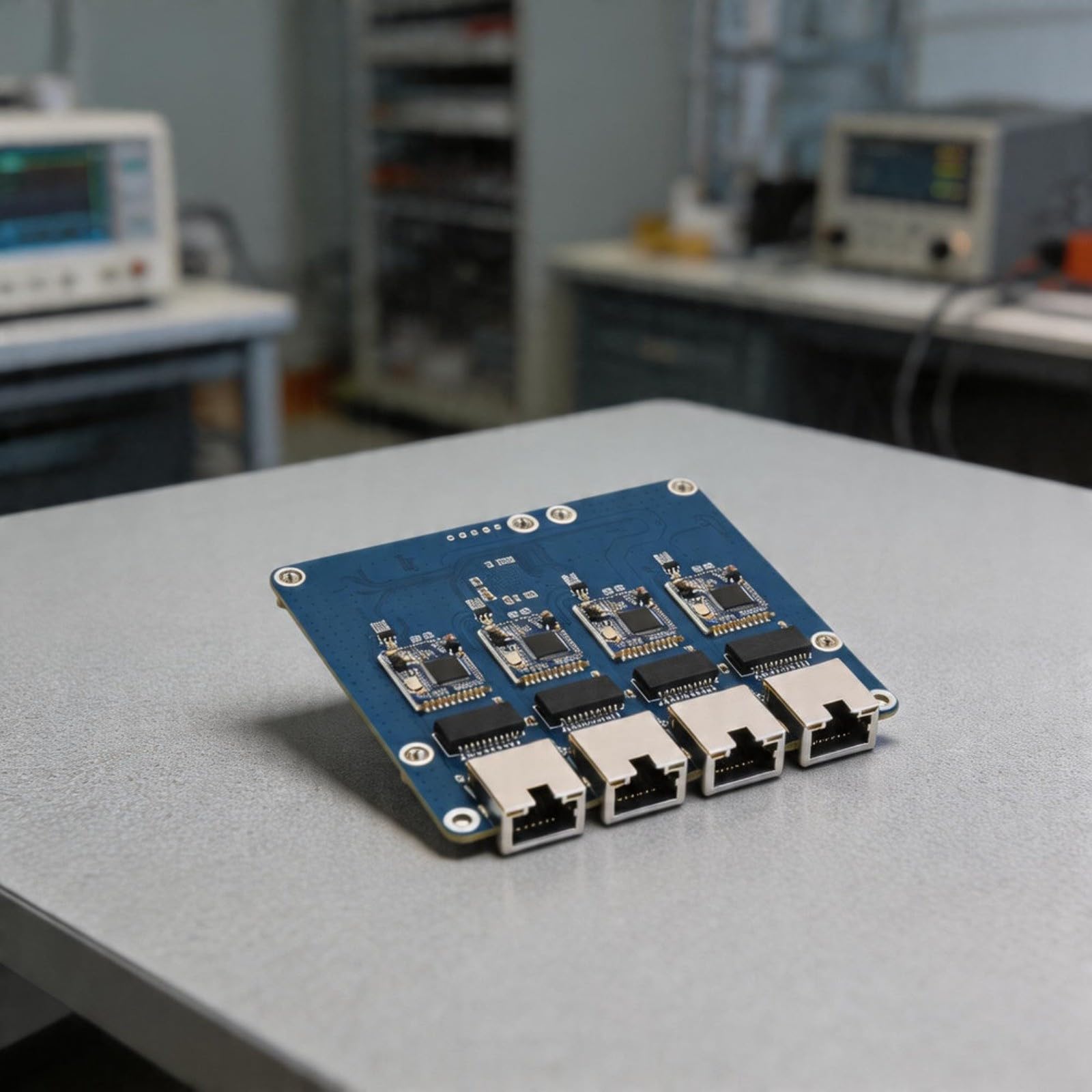Scheda adattatore Ethernet a 4 porte senza driver per Raspberry Pi 5, hub di rete Gigabit che supporta la trasmissione rapida dei dati 2.5G (scheda Gigabit ETH)