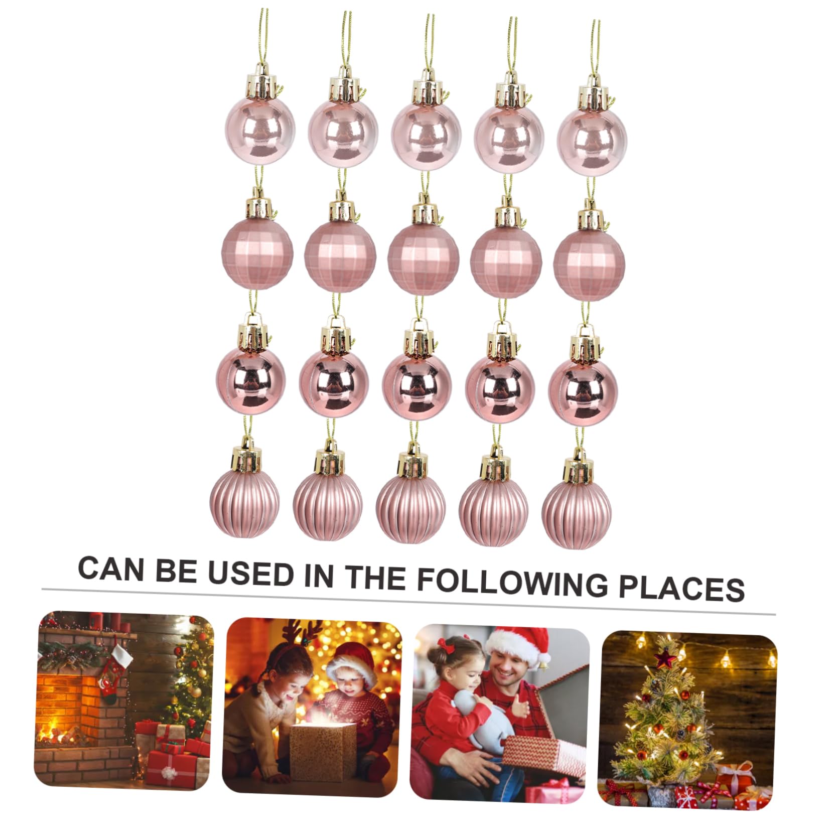 Amosfun 144 Pz Di Natale Palla Da Appendere Di Natale Artigianato Da Appendere Alla Festa Di Decorazione Dell'albero Di Ornamento Palla Di Palline Di Pvc