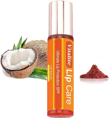 Miniatura 1 de Vital Lip Care, aceite de labios roll-on para protección diaria, brillo de labios hidratante, revitaliza para exteriores, interiores, humectante,