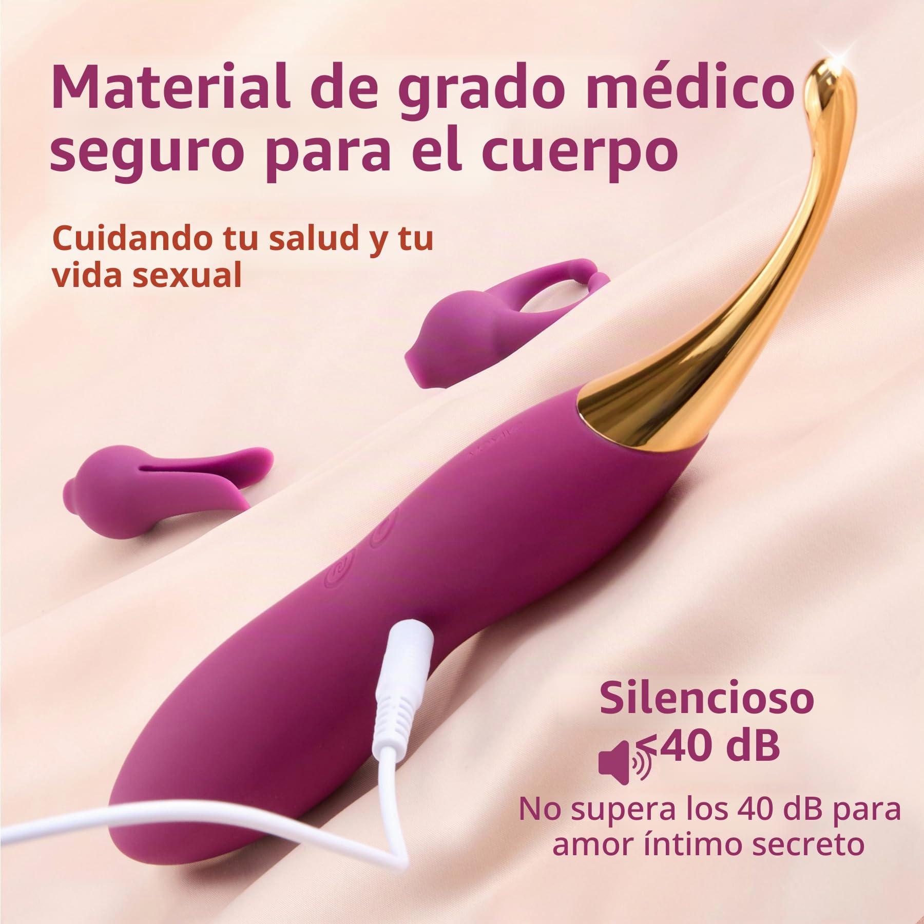 SVAKOM Vibración de alta frecuencia para mujeres, consolador vibrador, juguete sexual para las parejas, 10 modos de vibración y 2 cabezales de vibración, juguetes sexuales para mujeres, estimulador