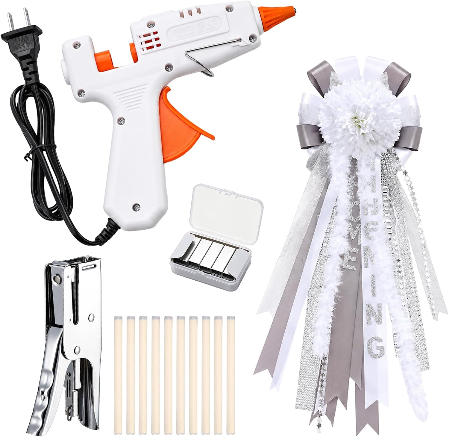 Sabary Homecoming Mum Supplies, Hot Glue Gun Stapler Kit