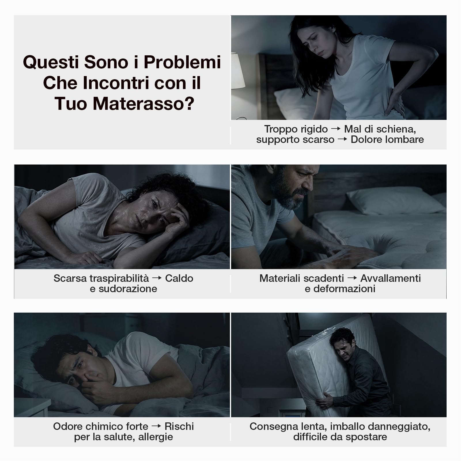 Novilla Materasso 160x190, Materasso Matrimoniale in Schiuma a Onde in Fibra di Bambù a 7 Zone 14cm, Durezza Media Supporto Perfetto Assorbente e Traspirante