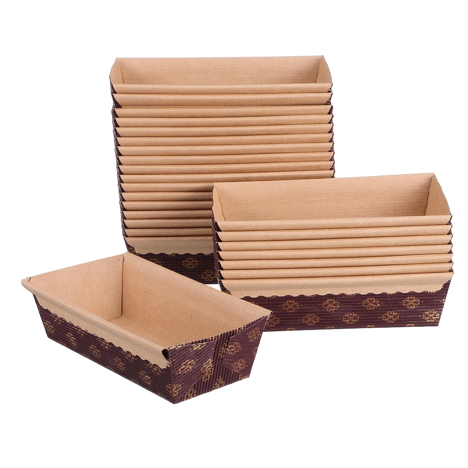 25 Moules Bateau en Papier Ondulé Jetables pour Cuisson Maison