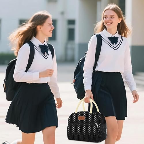 Miniatura 5 de Coobiiya Lonchera térmica para mujeres, adultos, hombres, reutilizable, pequeña, a prueba de fugas, lindo contenedor de almuerzo para el trabajo,